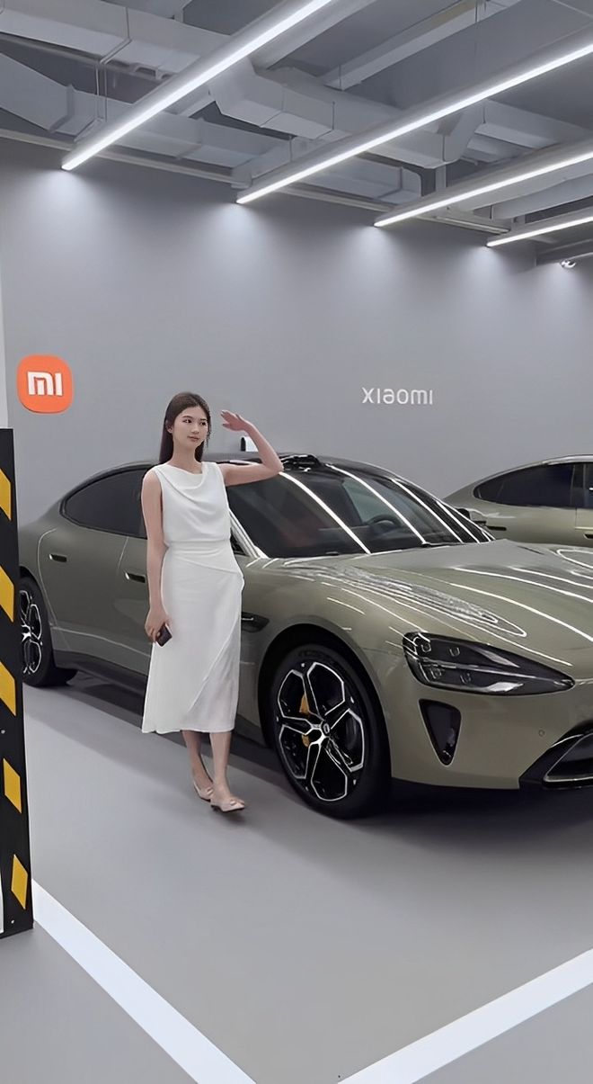车主质量都这么高的吗？仙女也就长这样吧不朽情缘电子游戏网址小米SU7的美女(图6)