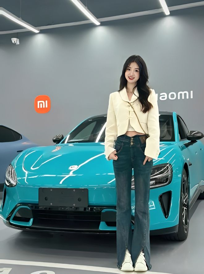 车主质量都这么高的吗？仙女也就长这样吧不朽情缘电子游戏网址小米SU7的美女(图7)